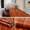 Thick Wood Grain Waterproof Stickers PVC Self-adhesive Wallpaper For Wardrobes Wardrobes Desks Old Doors Furniture Renovation 1