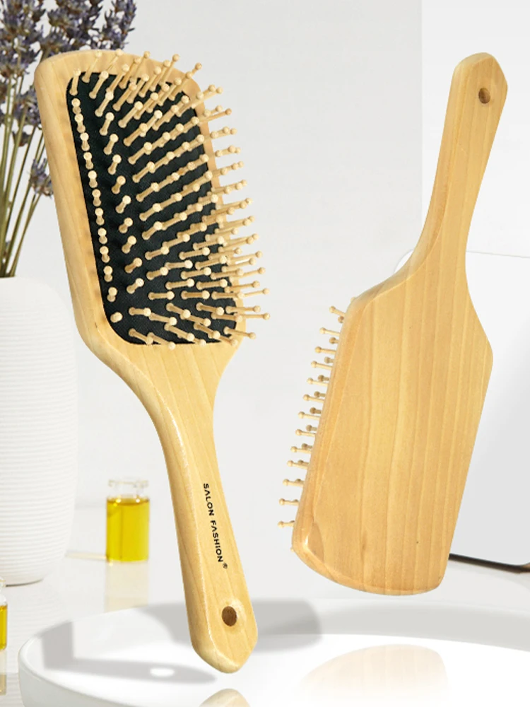 Bambus Haarkamm – Sanfte Massage, Weniger Haarausfall | Natürlicher Holz-Kamm Für Gesunde Kopfhaut & Glattes Haar