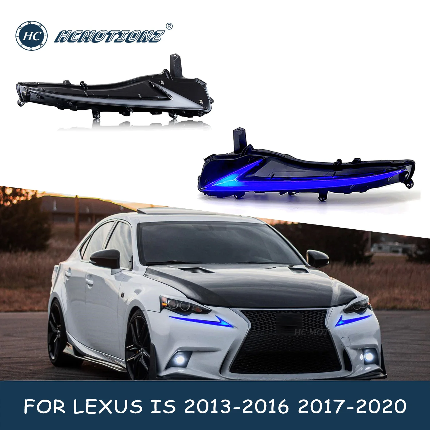 HCMOTIONZLEDDayRunningLightsforLexusIS250IS350F201320162017