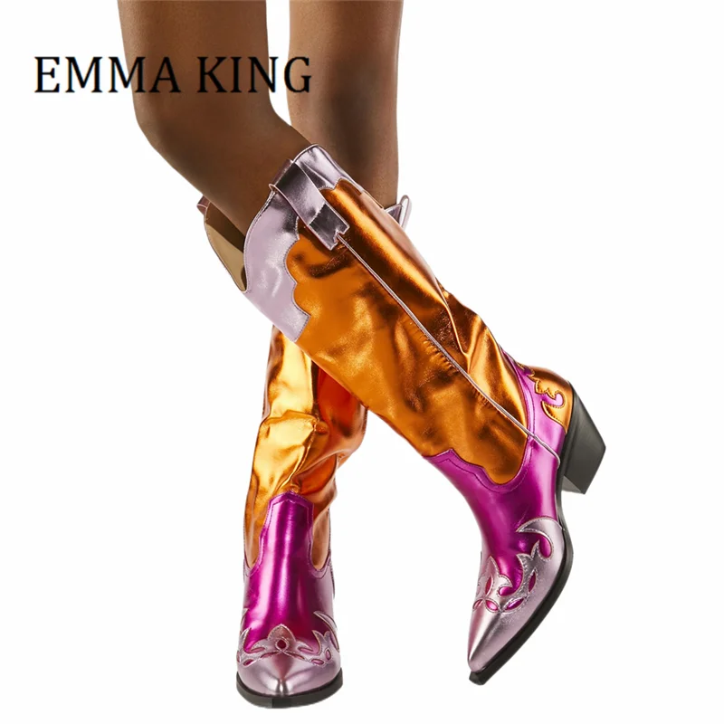 Multi colored cowboy boots Clearance