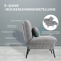 COMHOMA Складной чехол-футон, диван-кровать, подходит для углового дивана, 3-местный гостевой диван с регулируемой спинкой, ткань — изображение 2