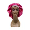 Blank Satin Bonnet with Edge Band Bling Rhinestone Bonnets Double Layer Designer Bonnets 1