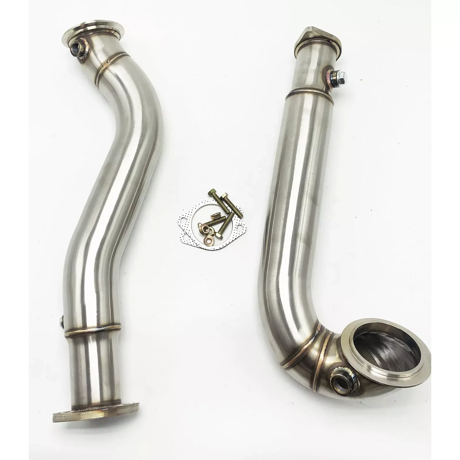 3" Stainless Steel Catless Exhaust Downpipes for BMW 2008-2010 535i ...
