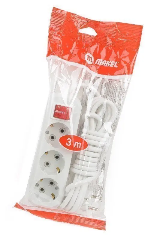Household Extension Cord With Ground Makel Mgp 213 16a Electrical