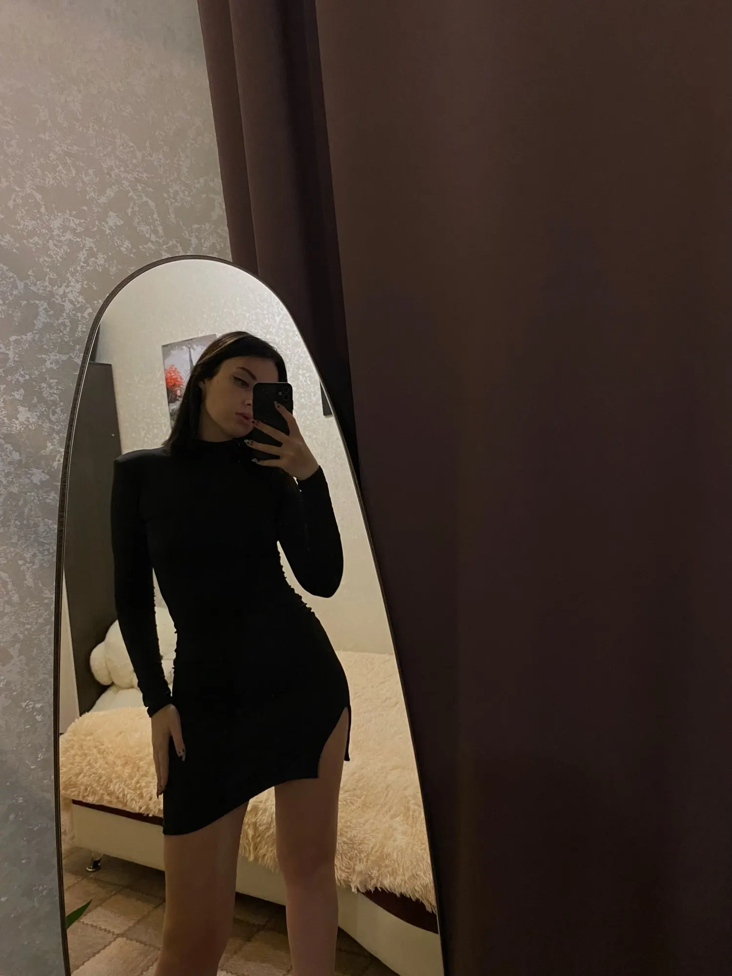 Women Long Sleeve Bodycon Solid Mini Dress 2023 Summer Fashion Outfits photo review