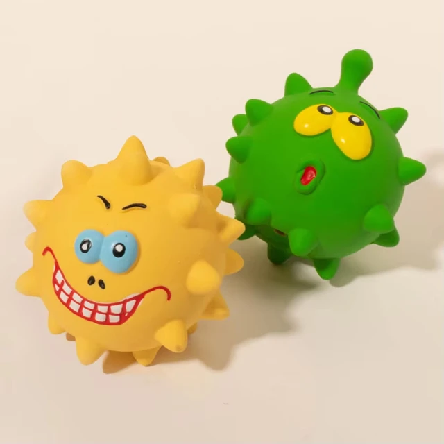 Cute Squeaky Pet Dog Interactive Chew Halloween Toy Puppy Bite Resistant Thorn Tooth Cleaning Toy Molar Chew Toys for Dogs Suppl 3