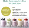 Set of 8 Glass Yogurt Jars, 6 oz Capacity, Includes Lids, Ideal for Yogurt, Parfaits, or Storage. 4