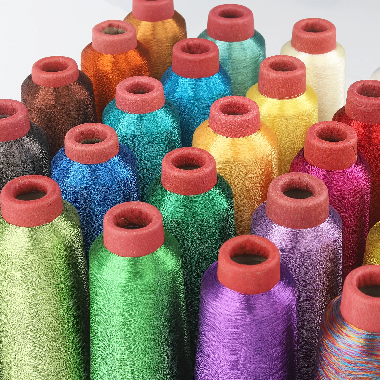 150D 3000M Per Cone Metallic Thread Yarn For Computerized