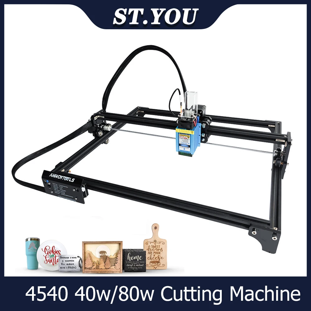 

40W/80W Laser Engraver Machine 45*40cm Printing 32 Bit GRBL PWM Control CNC Cutter Machine Cutting Wood, Acrylic,Metal,Paper,PVC