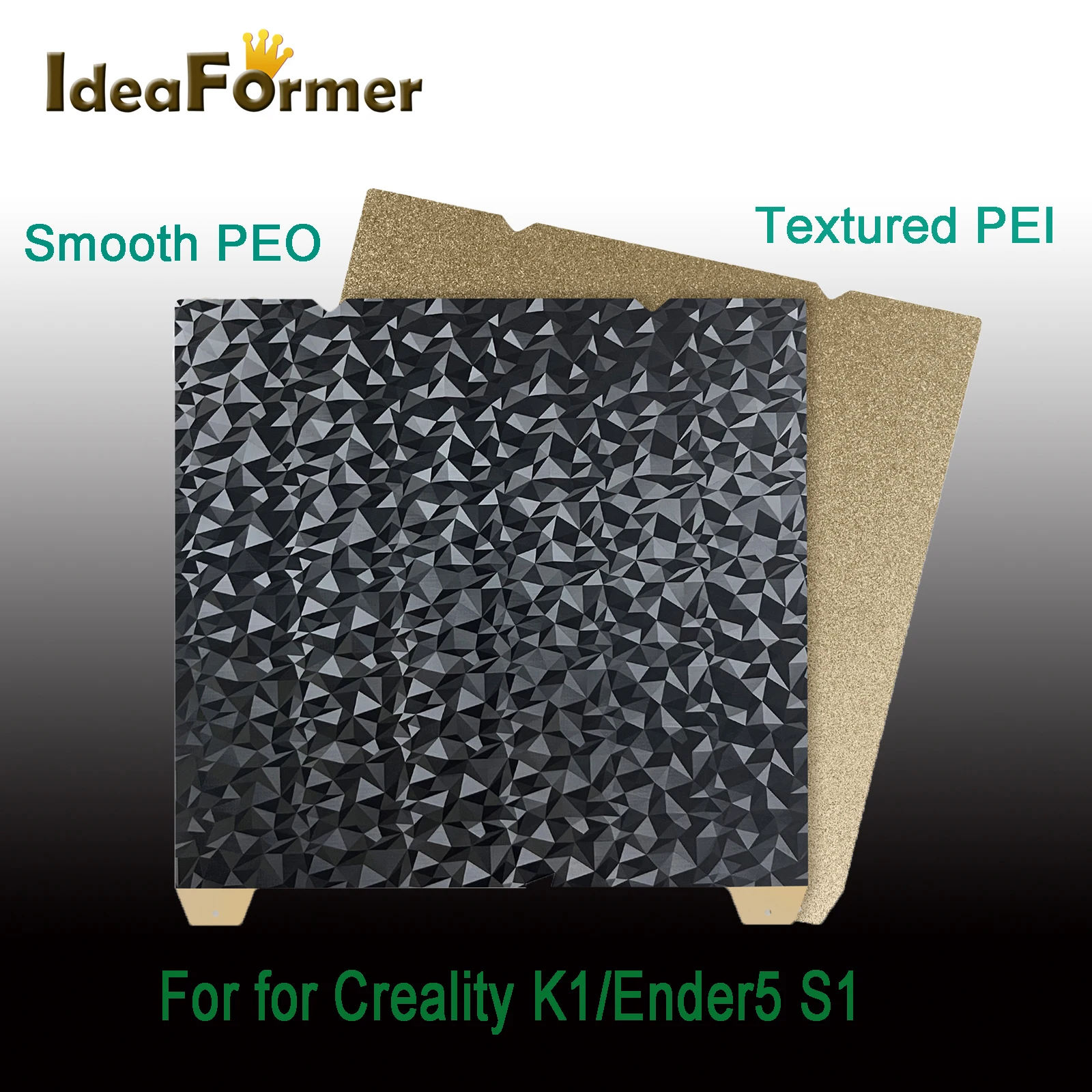 Ideaformer Pei Sheet Peo Built Plate 235X235Mm Per Creality K1 Double Sided Peo + Pei Heated Bed Per Ender5 S1
