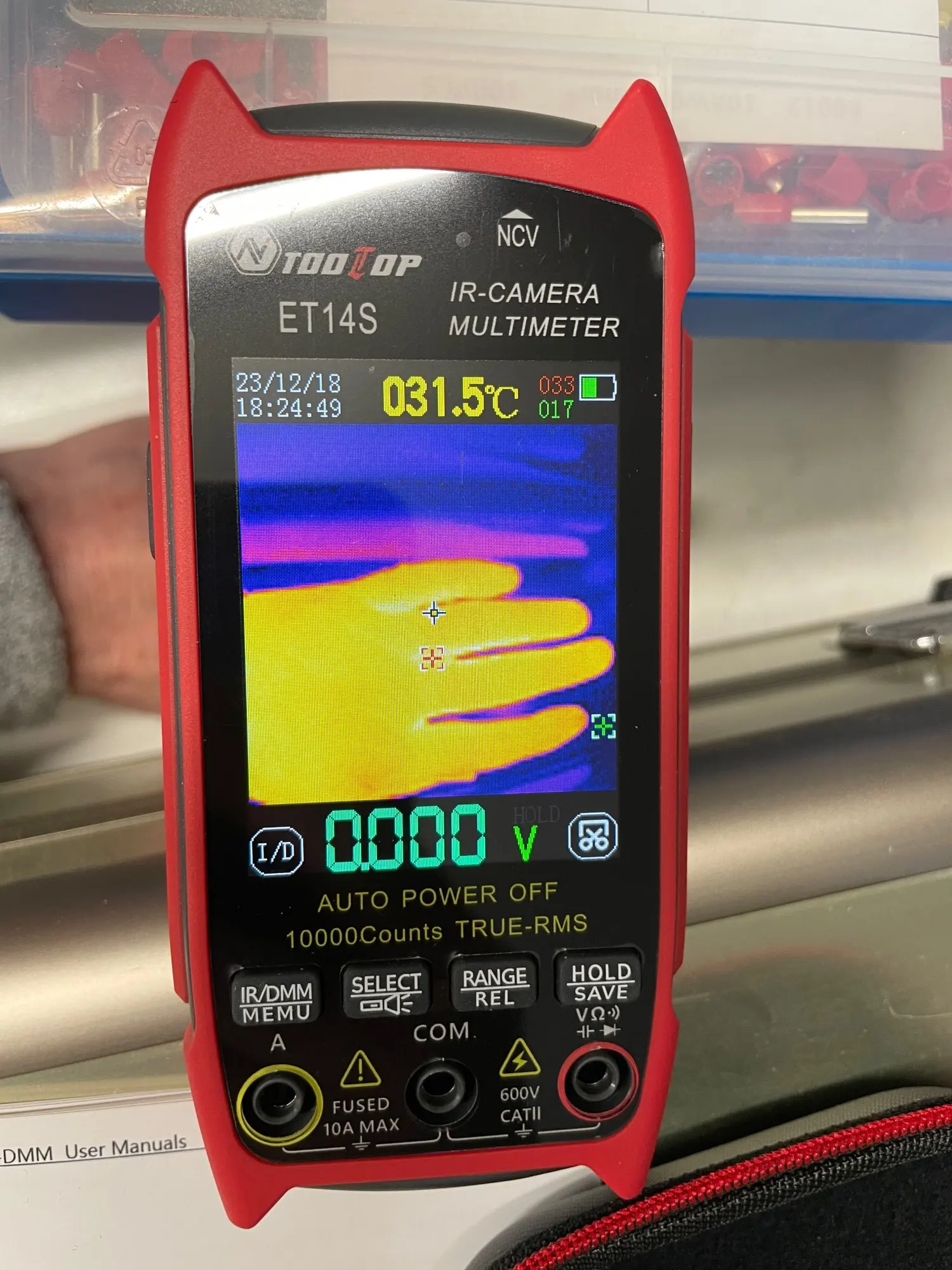 TOD 10P™ S13  Automatic FLIR Thermal Camera Multimeter with NCV, Color Touchscreen, Logging and IR Image Storage