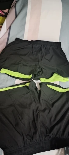 Men's Running Shorts Quick-drying Fitness Black Double Layer Shorts photo review