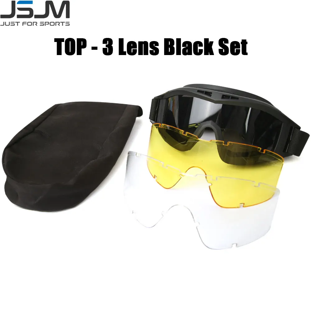 3 lens black