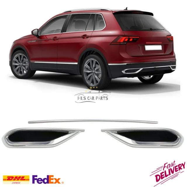 For Volkswagen Tiguan 2 Chrome Exhaust 3 Pcs 2020-2021 Model Years Car  Decorations Exterior Accessories Free Shipping - AliExpress