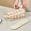 Refrigerator Egg Storage Box Automatic Scrolling Egg Rack Kitchen Egg Organizer Dedicated Egg Carton Rolli Egg Dispenser 5