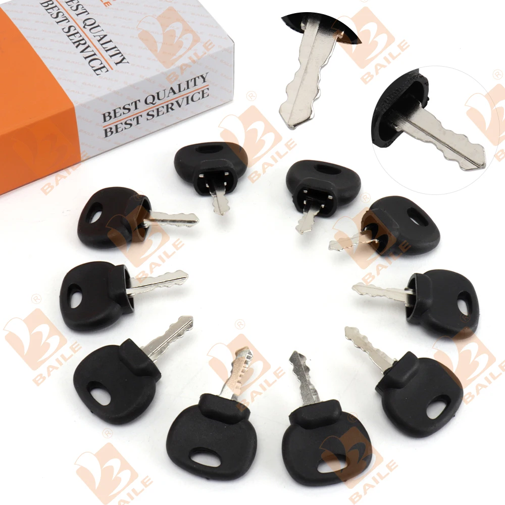 10PCS 14707 Lgnition Key For JCB Bomag & Hamm Roller and Compaction Equipment