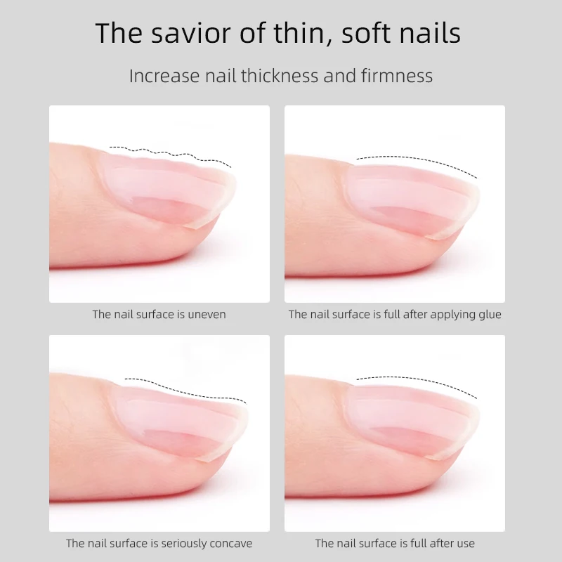 RS NAIL 10ml Reinforce Gel Nail Polish Self-leveling Construction Gel Semi Permanent Soak Off UV Varnish Base Reinforcement