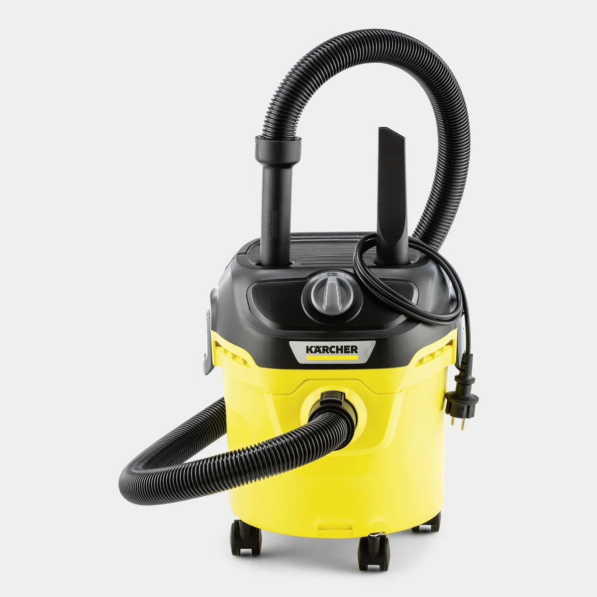 Karcher KWD 1-vacuum cleaner for solid and liquid dirt. Ideal for home,  exterior and car. Includes nozzle grooves, filter felt, tubes suction,  suction