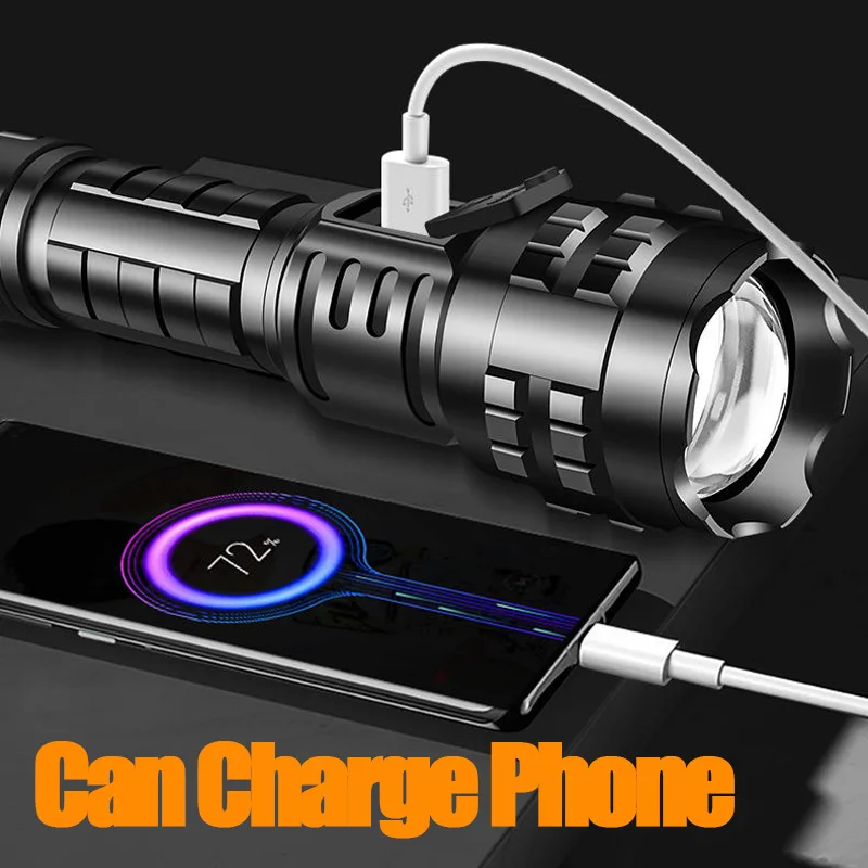 Torcia LED Blukar 500000 Lumen Super Luminosa – Zoom Regolabile Per Esterni