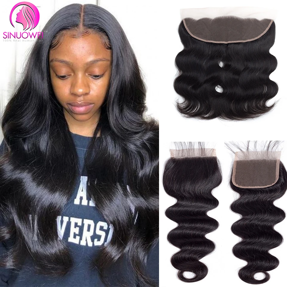 

Body Wave 13x4 Ear To Ear Lace Frontal Remy Human Hair 4x4 Lace Closure With Baby Hair Brazilian Natural Hairline Lace Closure