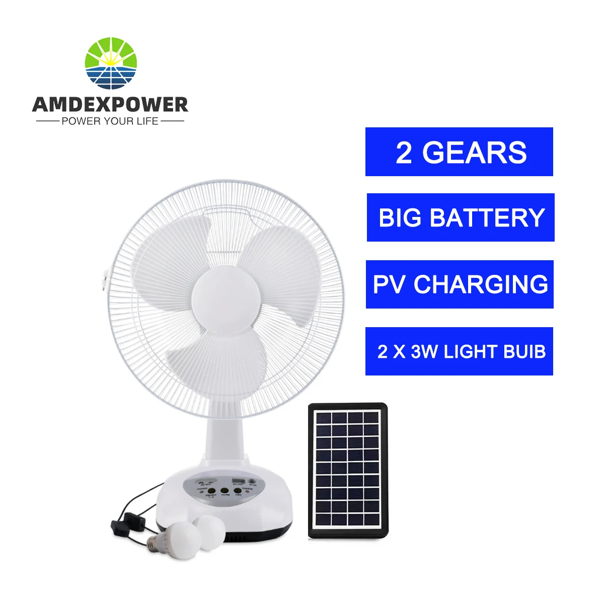 

Портативный 12-дюймовый электрический настольный вентилятор с питанием от солнечной батареи, перезаряжаемая панель, внешняя теплица, сарай для рыбалки