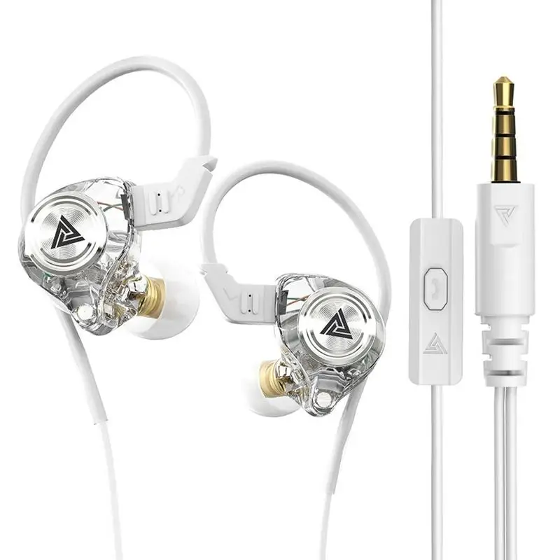 Wired Gaming Earbuds with MIC, QKZ AK3 in Ear Monitor Headphones, Deep Bass Sound, 1DD 10mm Dynamic Driver, IEM for Music Video 2