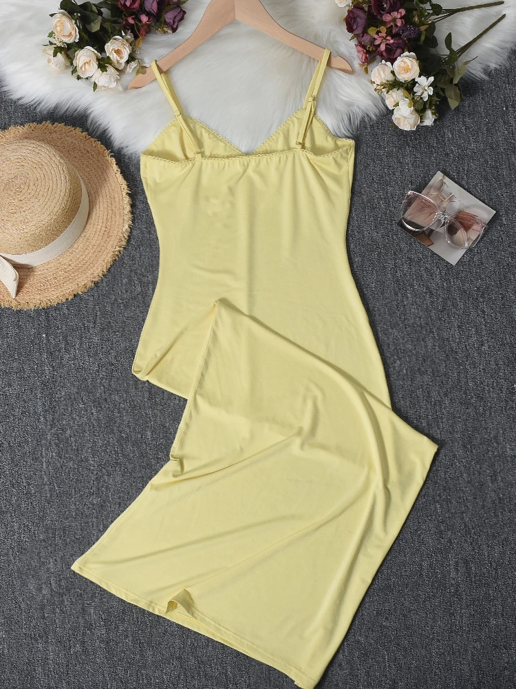 Trendix Women Slim Elegant Maxi Dress Summer Solid High Waist Long Suspender Dresses Vacation Party Sexy Backless Beach Dress 5