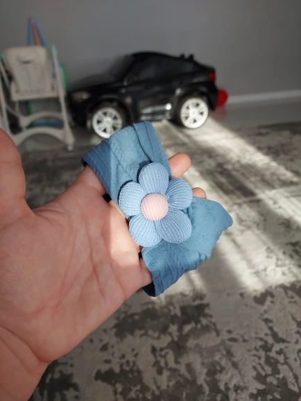 Cute Floral Nylon Baby Headband photo review