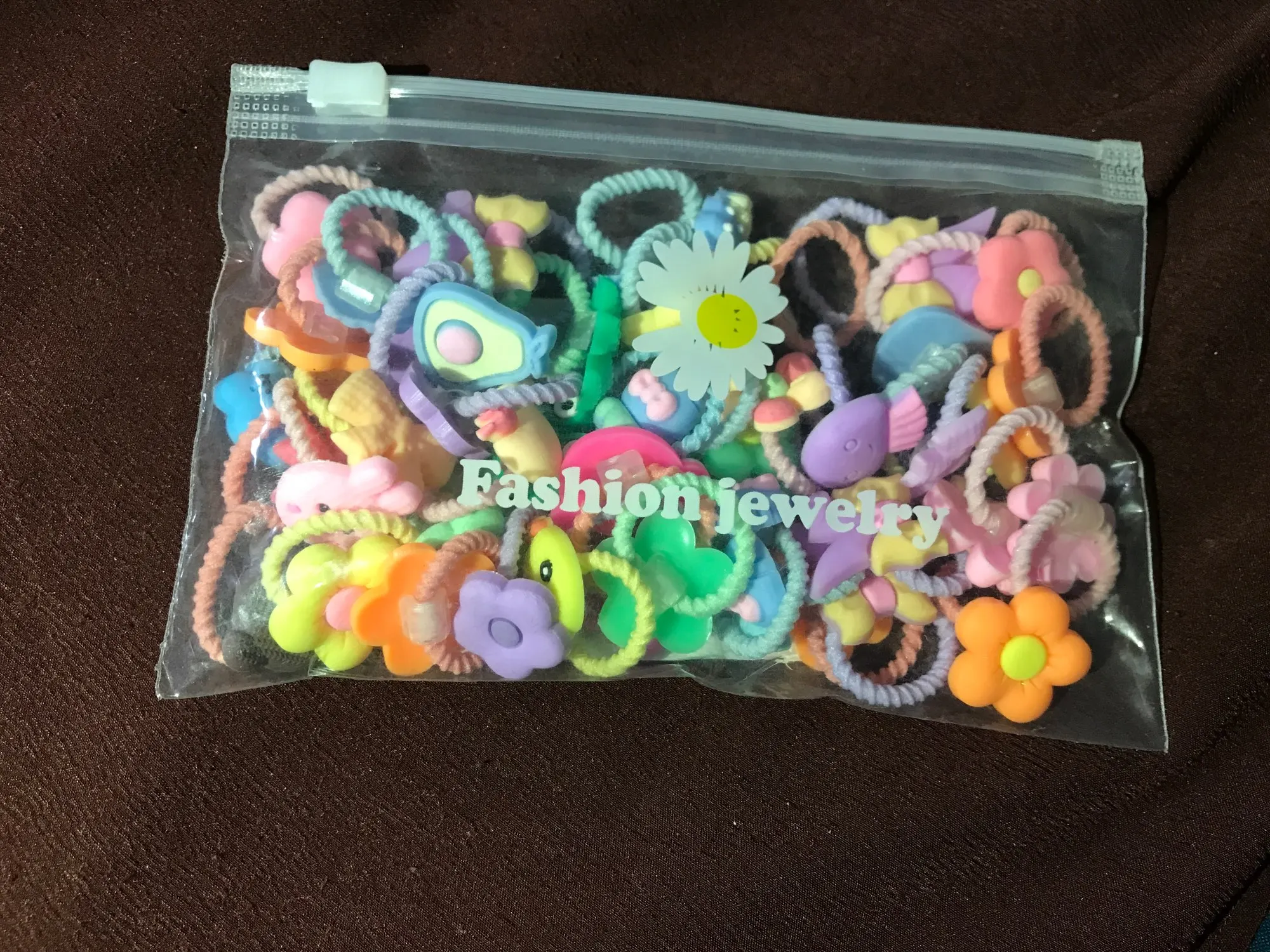 Cute Cartoon Elastic Hair Bands photo review
