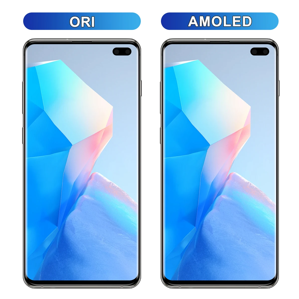   AMOLED LCD ÷  ġ ũ, Ｚ S10 ÷ G975, G975F, SM-G975F ÷, 6.4 ġ