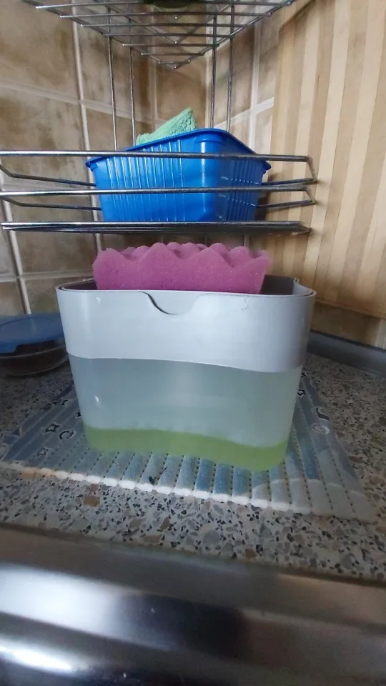 Liquid Soap Dispenser & Sponge Holder photo review