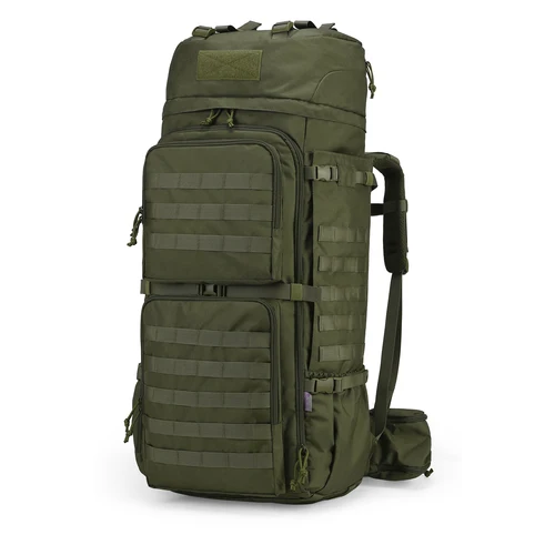 Mardingtop 몰리 하이킹 내부 프레임 백팩, 캠핑 부시크래프트 군사 레인 커버 포함, 75L 7