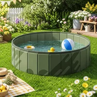 1 grand bassin à balles pliable, adapté à une utilisation intérieure et extérieure, jouet et cadeau pour les fêtes, balles non incluses. 3