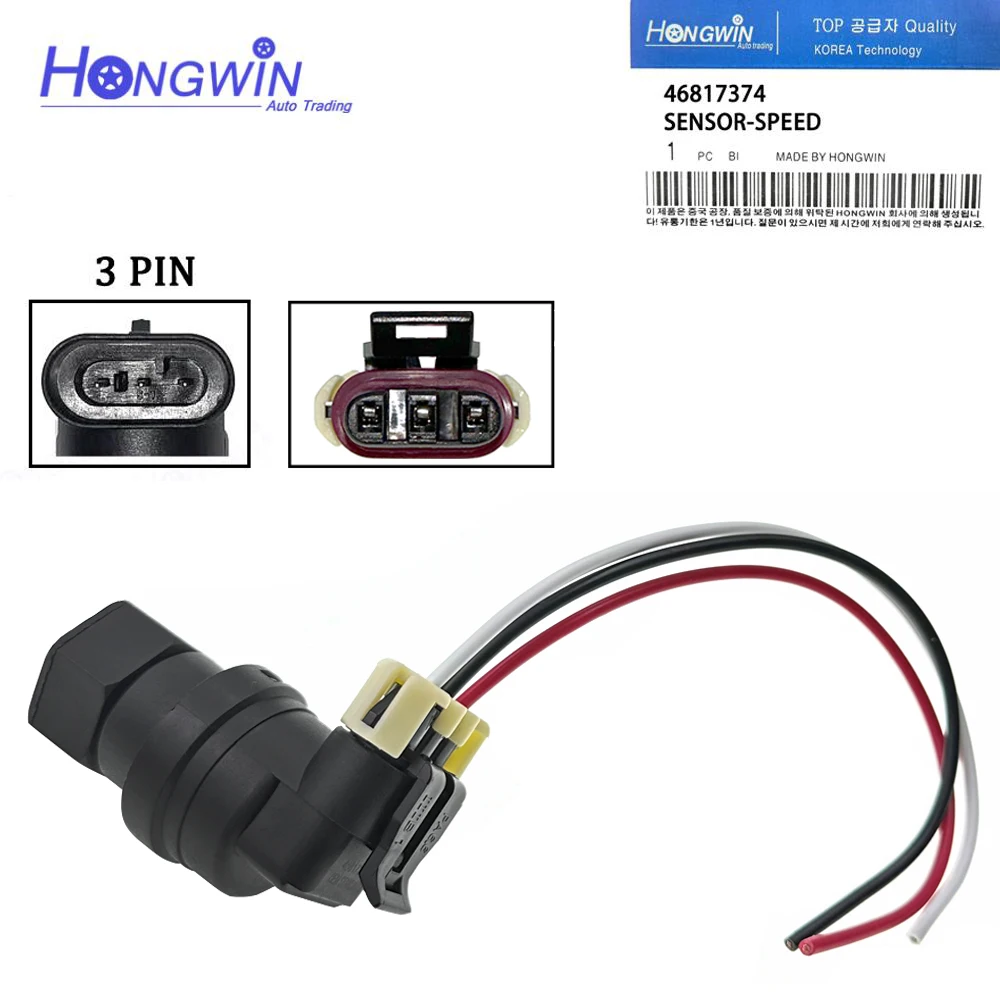 Stallex Speed Speed Sensor & Connector For Fiat Doblo Marea Panda Punto 1.1 1.2 1.3 1.4 1.6 1.8 1.9 2.0 OE# 46758006 46466696