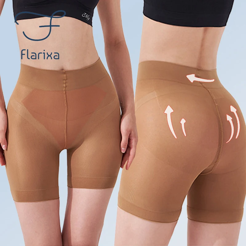 Tanie Flarixa damskie bezszwowe spodenki zabezpieczające pod spódnicą urządzenie do modelowania sylwetki spodnie sklep