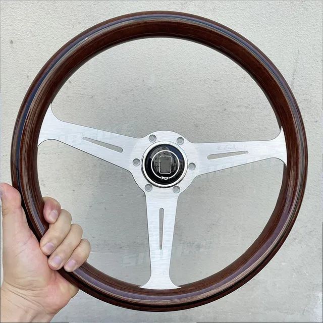 Volante Sportivo Auto 14 Pollici 350mm | Universale In Lega Alluminio E PU | Nero