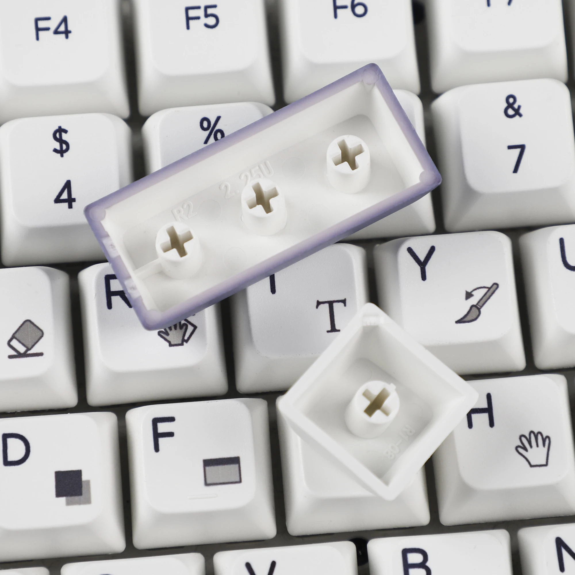 ergonômico grosso pbt keycap conjunto para photoshop