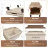 360° Rotating Foldable Storage Cart – Heavy-Duty Mobile Organizer with 4 Silent Wheels, Multi-Functional Storage