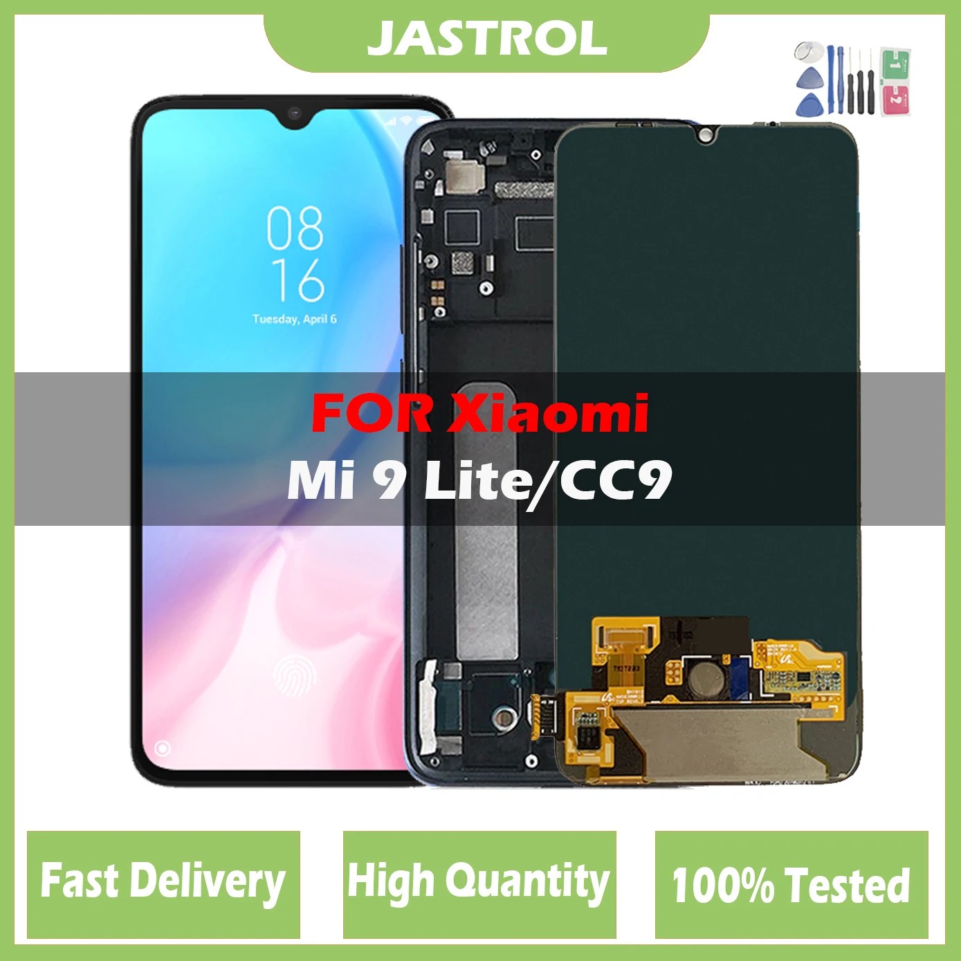 

6.39'' CC9 LCD Display For Xiaomi Mi 9 lite M1904F3BG Lcd Display Touch Screen Digitizer Assembly Replacement With Frame