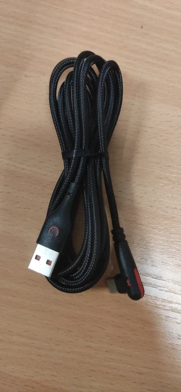 NNBILI 120W Fast Charging USB to Type-C Cable, Nylon Braided, 90 ° Bend Design, Suitable for High Speed Charging of Huawei oppo photo review