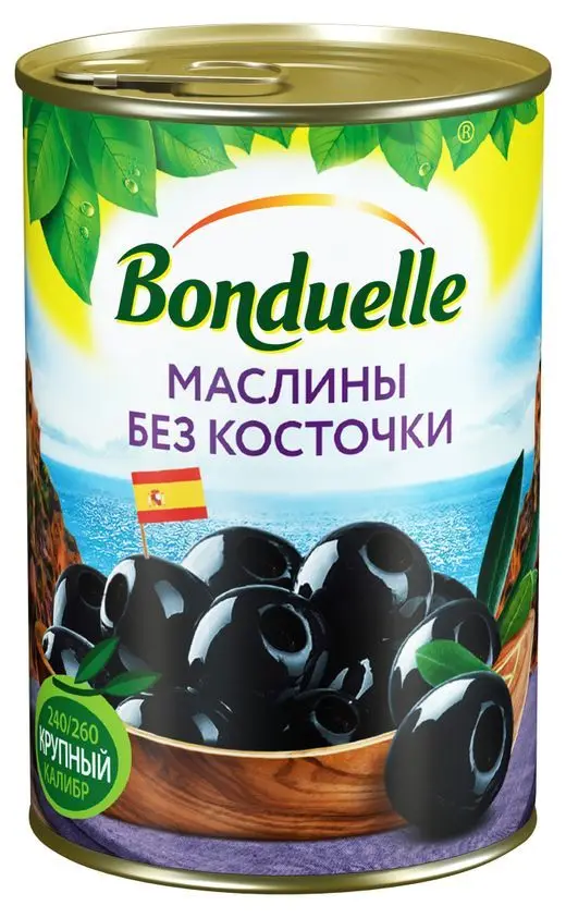 Рисунок 2 - Упаковка 12 банок Маслины Bonduelle