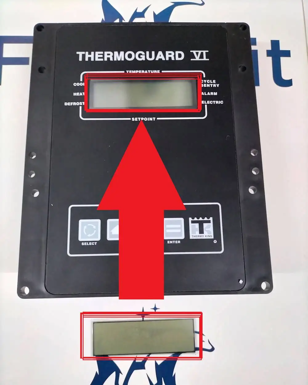 

TRP LCD DISPLAY REPLACEMENT FOR THERMOGUARD TGVI TG6 TG VI TK6 SL-200 SL-100 LCD DISPLAY