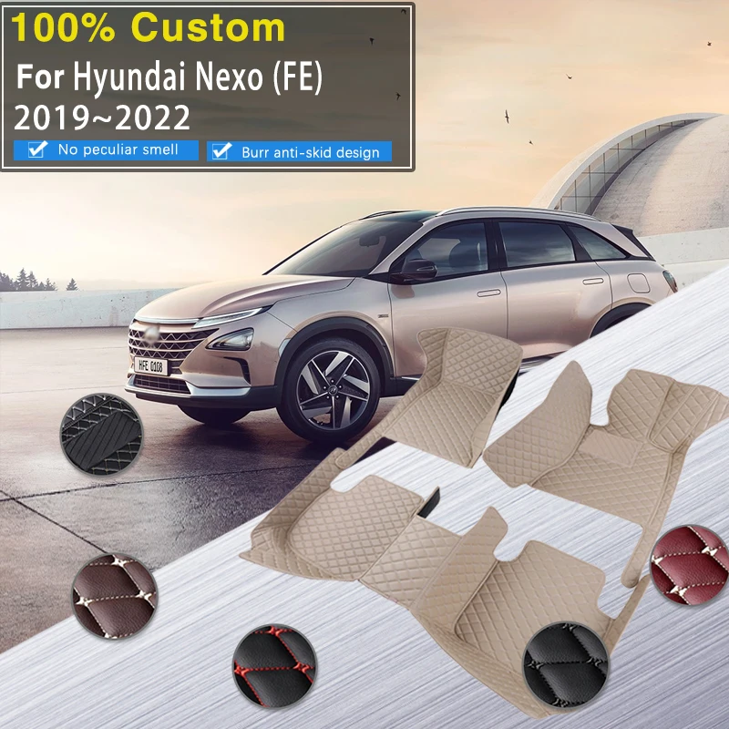 

Автомобильные коврики для Hyundai Nexo Hyeondae Negso FE 2019 2020 2021 2022, 5-местный коврик, водонепроницаемые автомобильные аксессуары