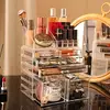 3-pack acrylic makeup organizers. Stackable 6-drawer design, clear and cute. Ideal for jewelry, hair clips 6