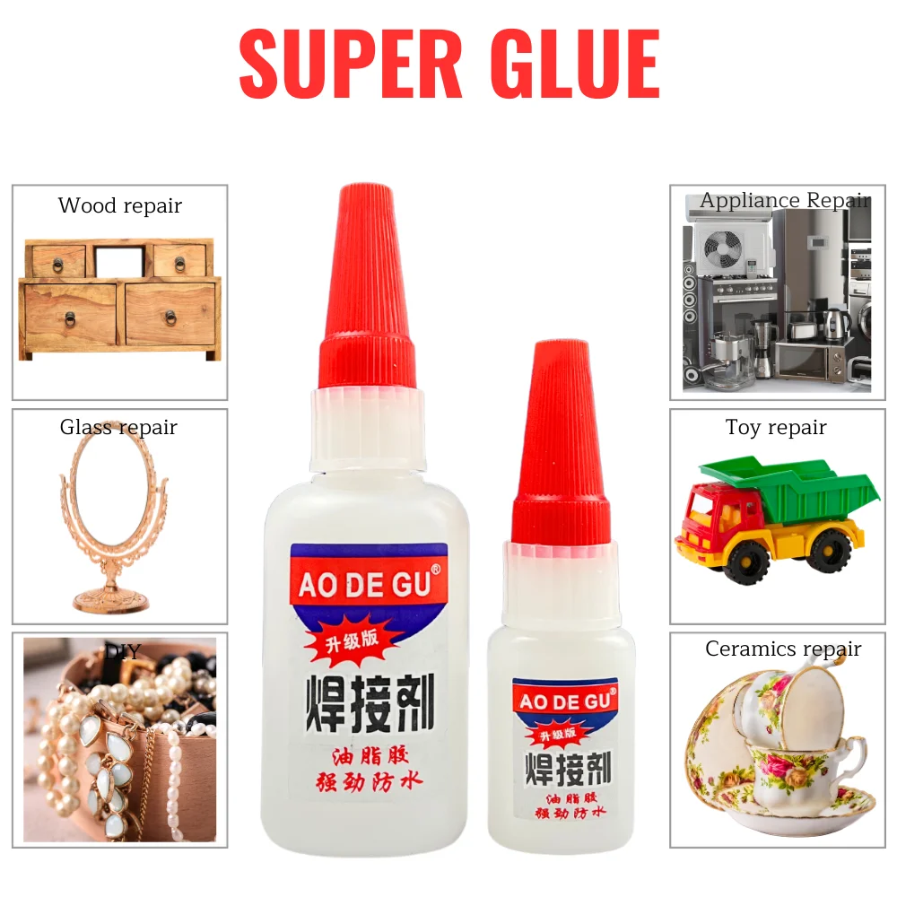 범용 플라스틱 목재 금속 고무 타이어 수리 접착제, 20G, 50G, 납땜 에이전트, 파워 슈퍼 접착제