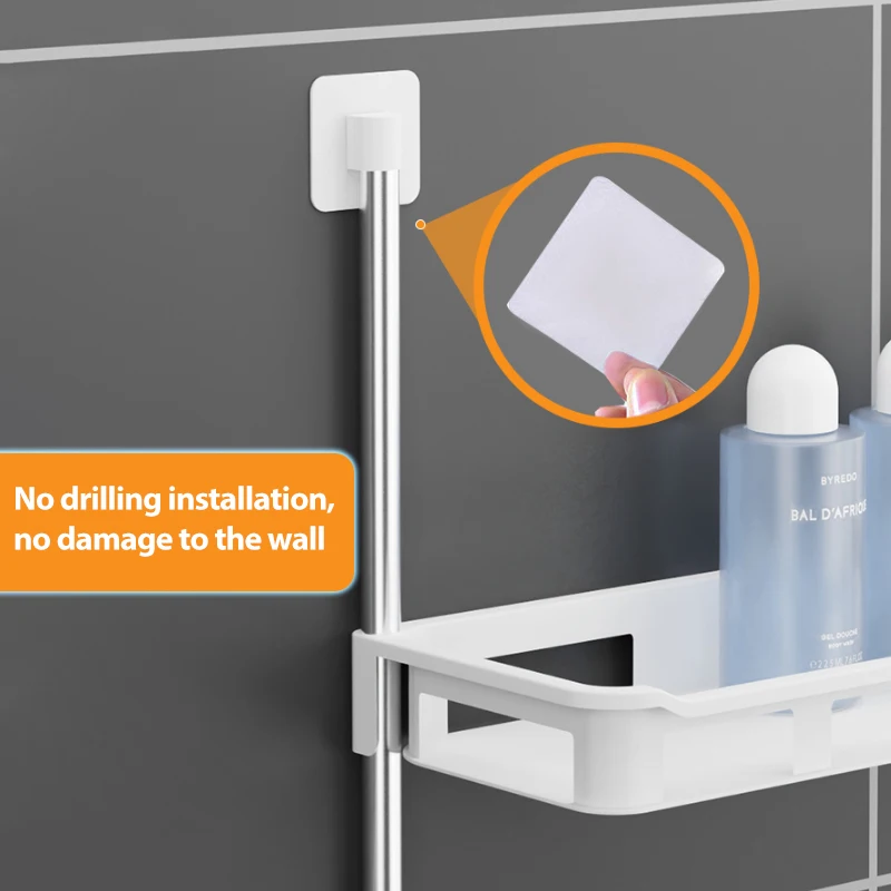 Toilet Rack No Drilling Shelf Above the Toilet Tank Bathroom Kitchen Storage Rack Shampoo Storage Holder Bathroom Accessories bathroom shelf rack,bathroom storage rack,wall shelf organizer,storage tray