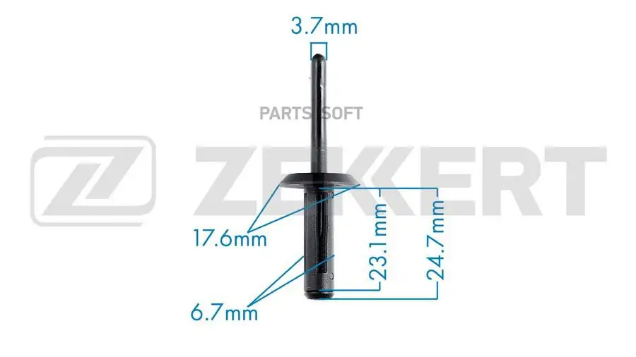 ZEKKERT BE2423 Клипса Zekkert BE-2423