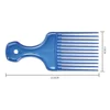 1 Piece Wide Teeth Brush Pick Comb Fork Hairbrush Insert Hair Pick Comb Plastic Gear Comb For Curly Afro Hair Styling Tools 6