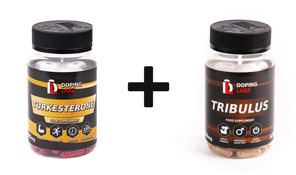 Набор Туркестерон+Трибулус Doping Labz/Turkesterone 500 mg+Трибулус 650 mg/Усиление выработки тестостерона