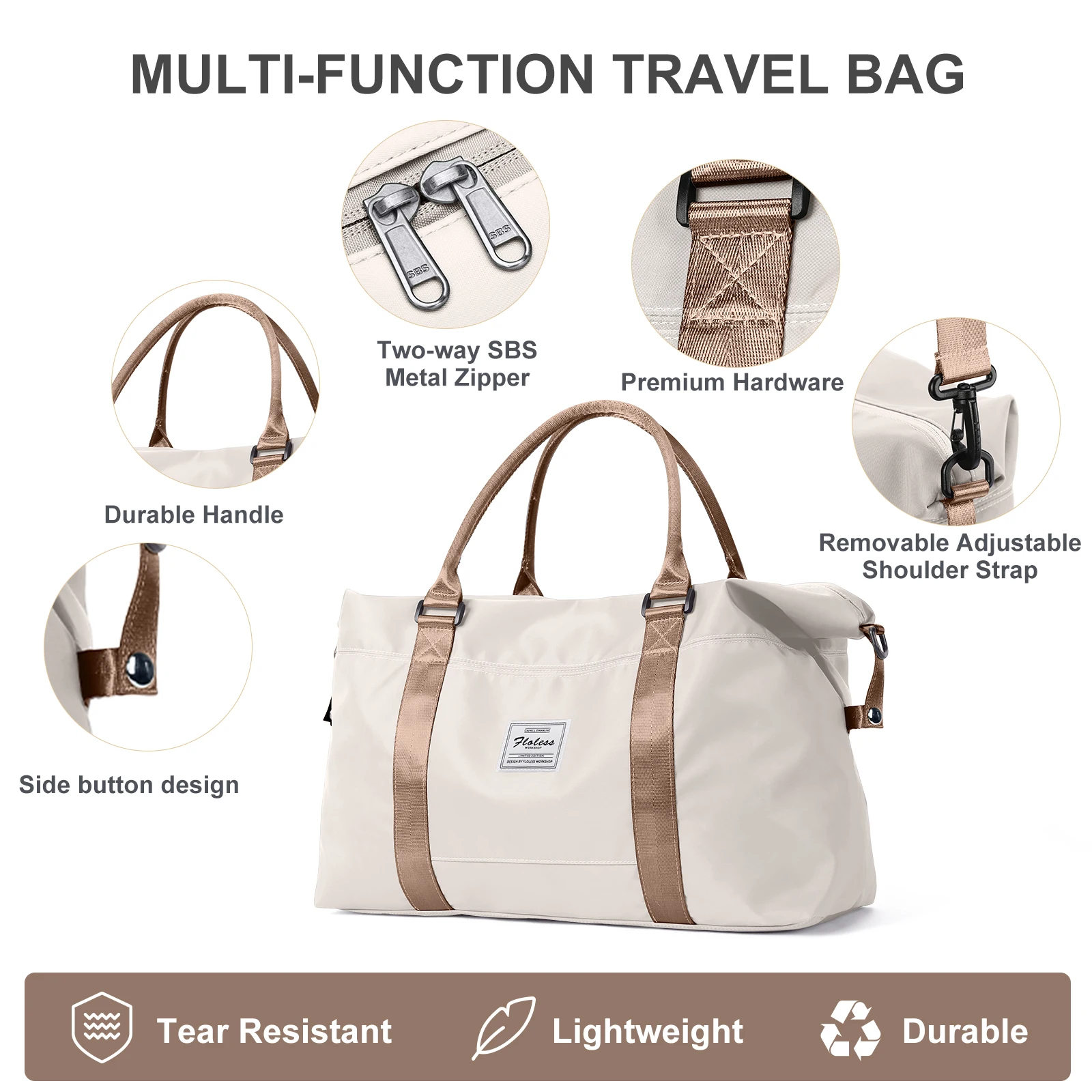 Overnight Bag Gym Bag For Women,Sport Duffle Bag With Shoe